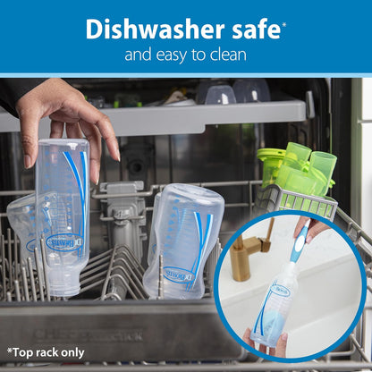 Narrow Neck Options+ Bottle 250ml, Green, 2-pack / Squirrel & Goat