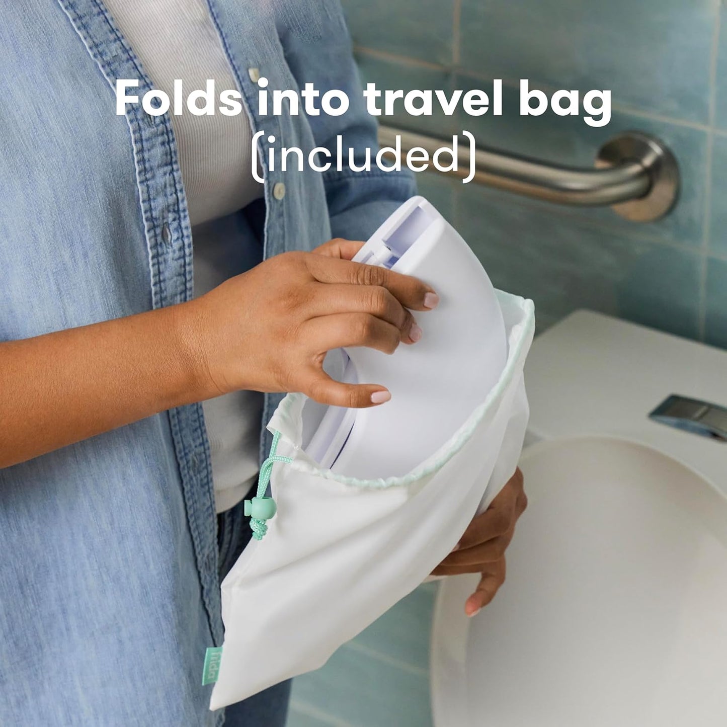 Frida Baby Fold-and-Go Portable Potty Seat for Toilet