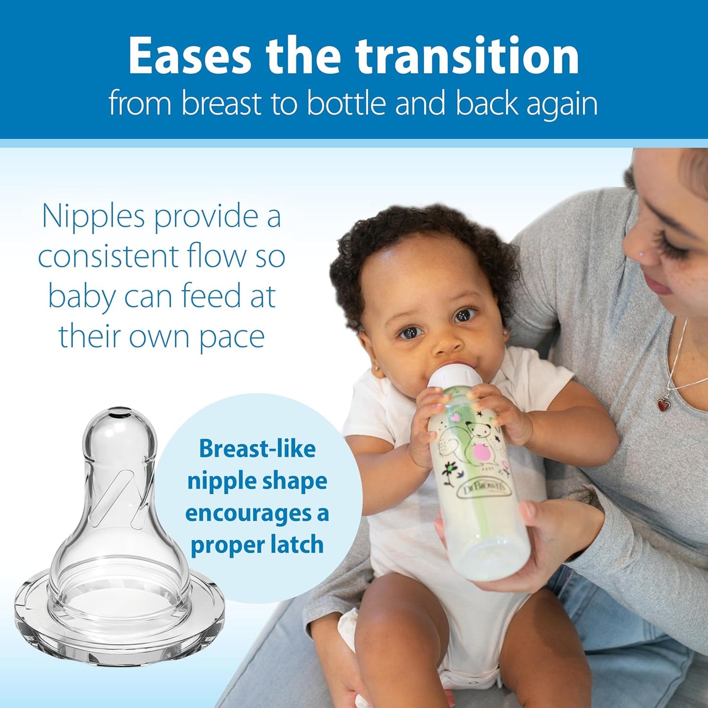 Narrow Neck Options+ Bottle 250ml, Green, 2-pack / Squirrel & Goat