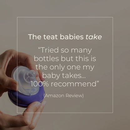 Lansinoh Baby Bottle Starter Set - Baby Bottle in 160 ml and 240 ml - NaturalWave Teat Size S(1m+), M(3m+), L(6m+)