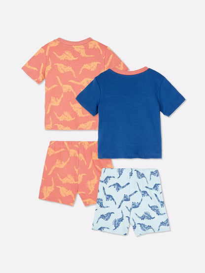 Pack of 2 baby pyjamas - Dino