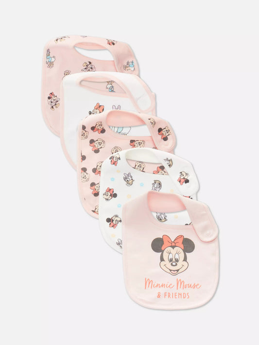 5pk Disney’s Minnie Mouse and Daisy Duck Dribble Bibs