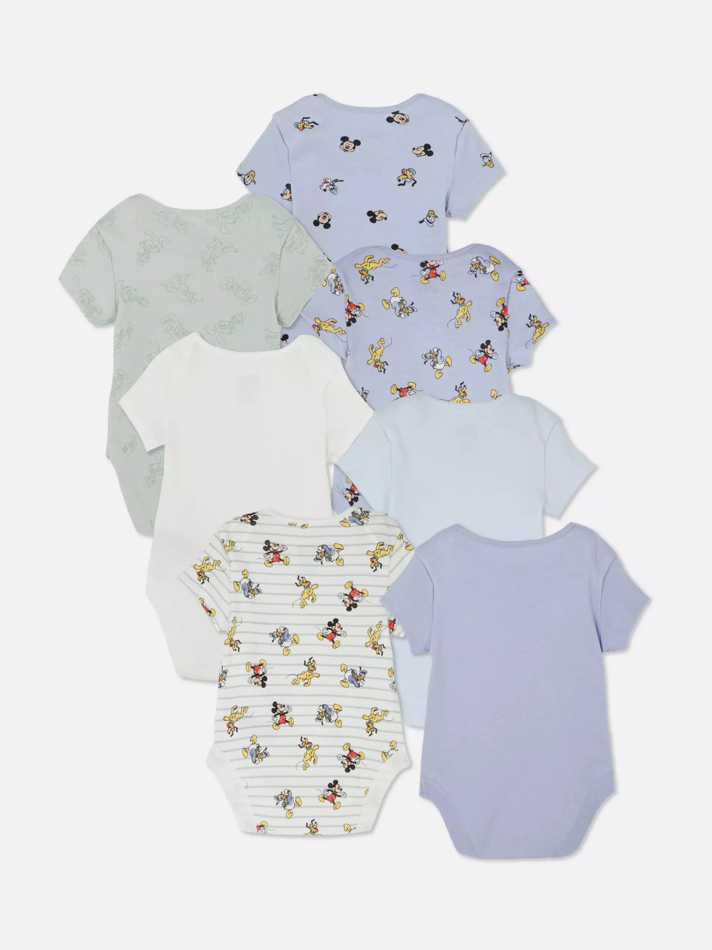Mickey Mouse & Pluto - Pack of 7 bodysuits