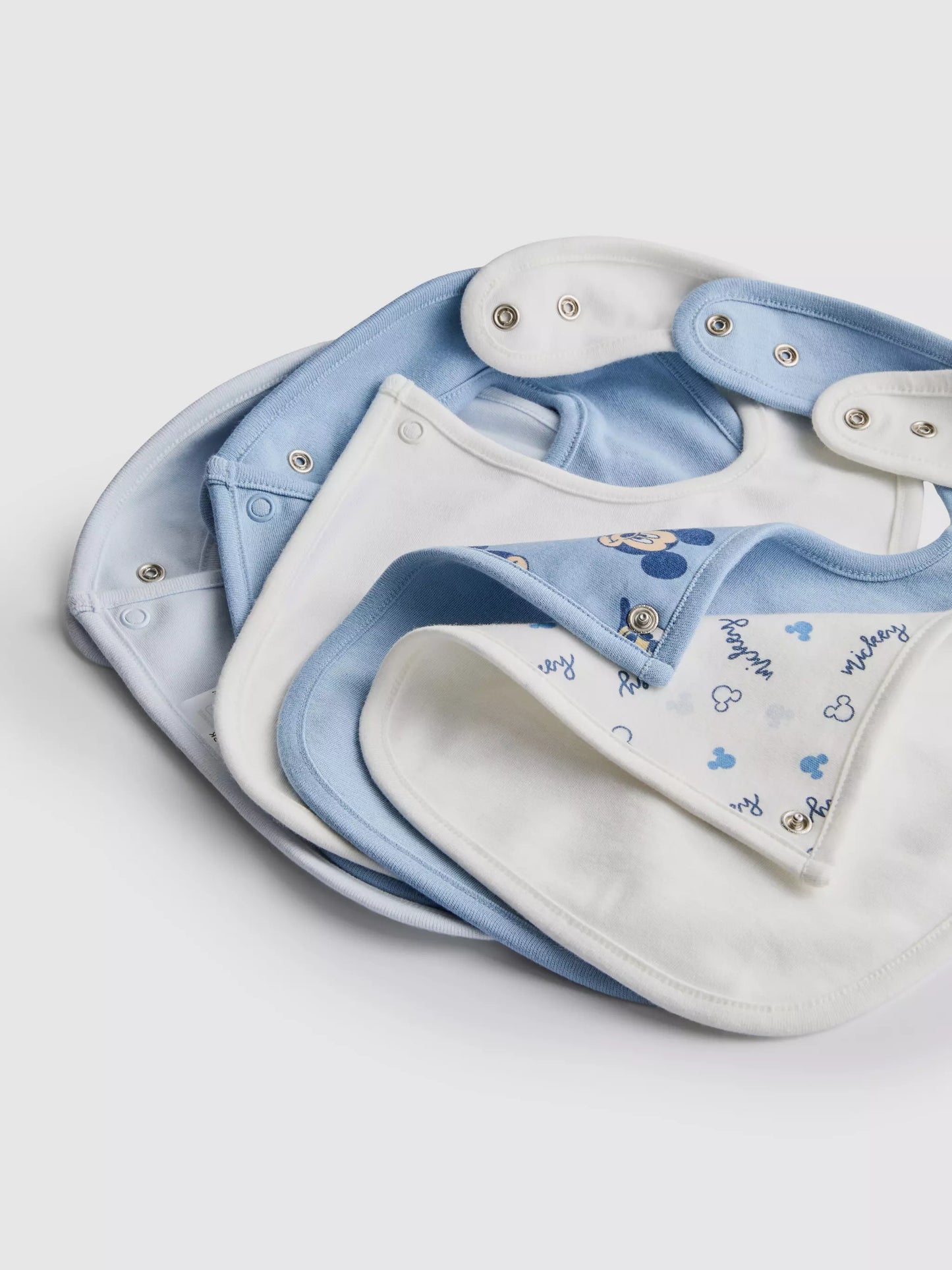 5pk Mickey Mouse Dribble Bibs - New