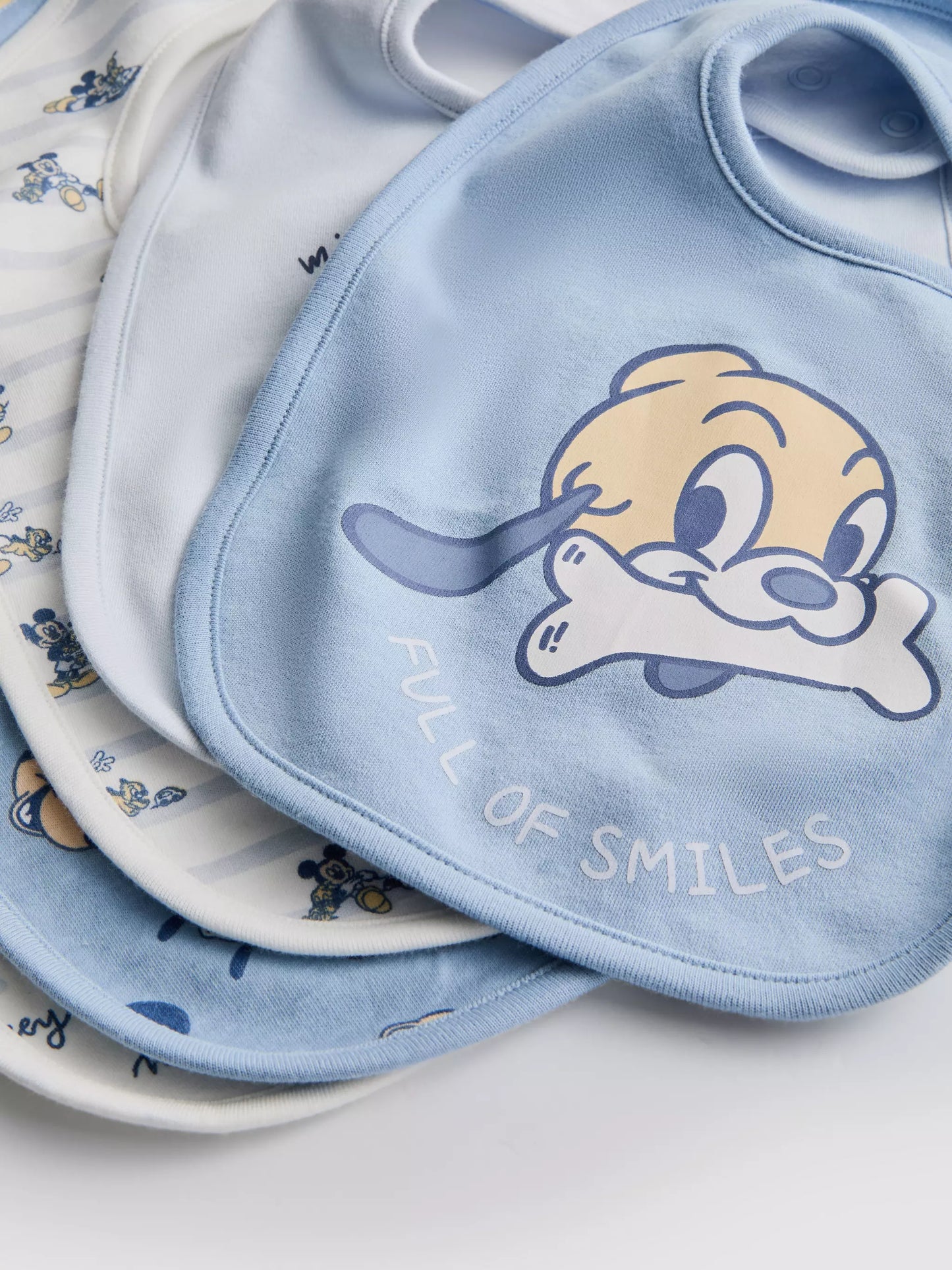 5pk Mickey Mouse Dribble Bibs - New