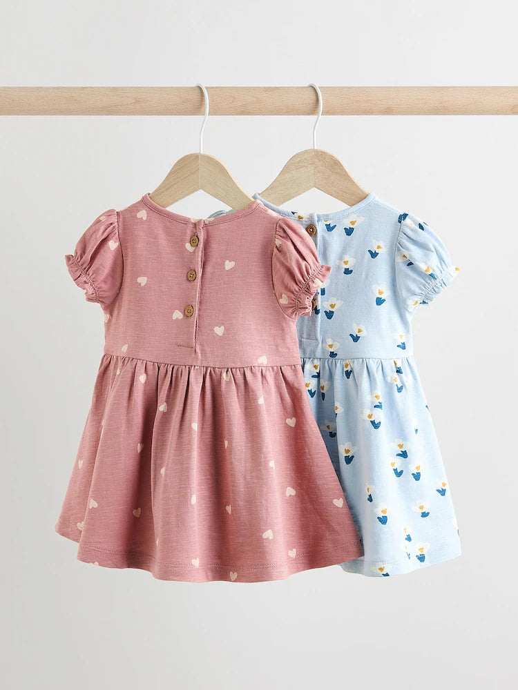 Pack of 2 baby girl Jersey Dresses