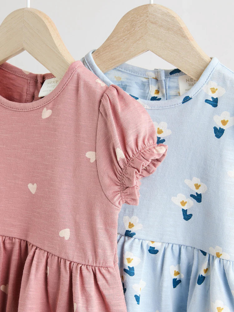 Pack of 2 baby girl Jersey Dresses