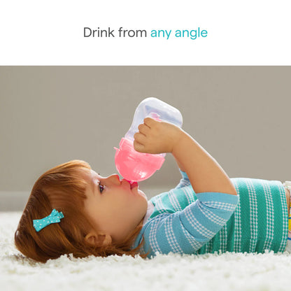 Munchkin Any Angle Click Lock Weighted Straw Trainer Cup - 6m+, Blue