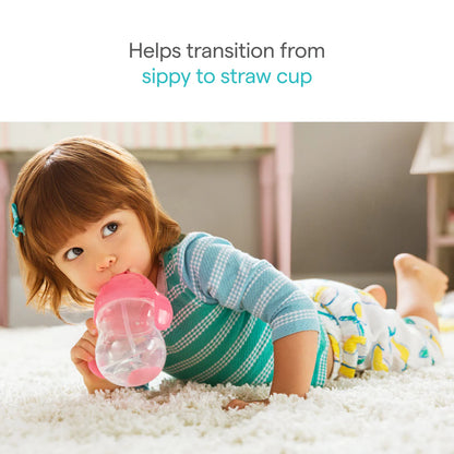 Munchkin Any Angle Click Lock Weighted Straw Trainer Cup - 6m+, Blue