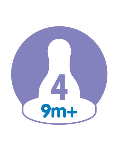 Dr. Brown’s Narrow Neck Options+ Nipple, Level-4 (9m+), 2-Pack