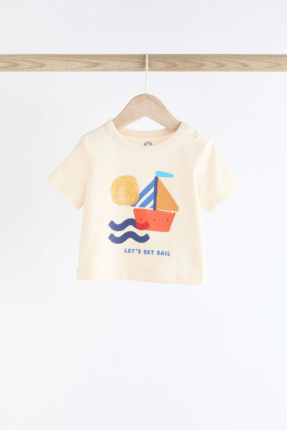 Boat Baby T-Shirt and Denim Shorts