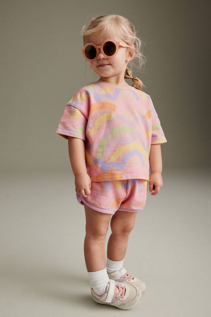 Baby Girl Short Sleeve T-Shirt and Shorts Set