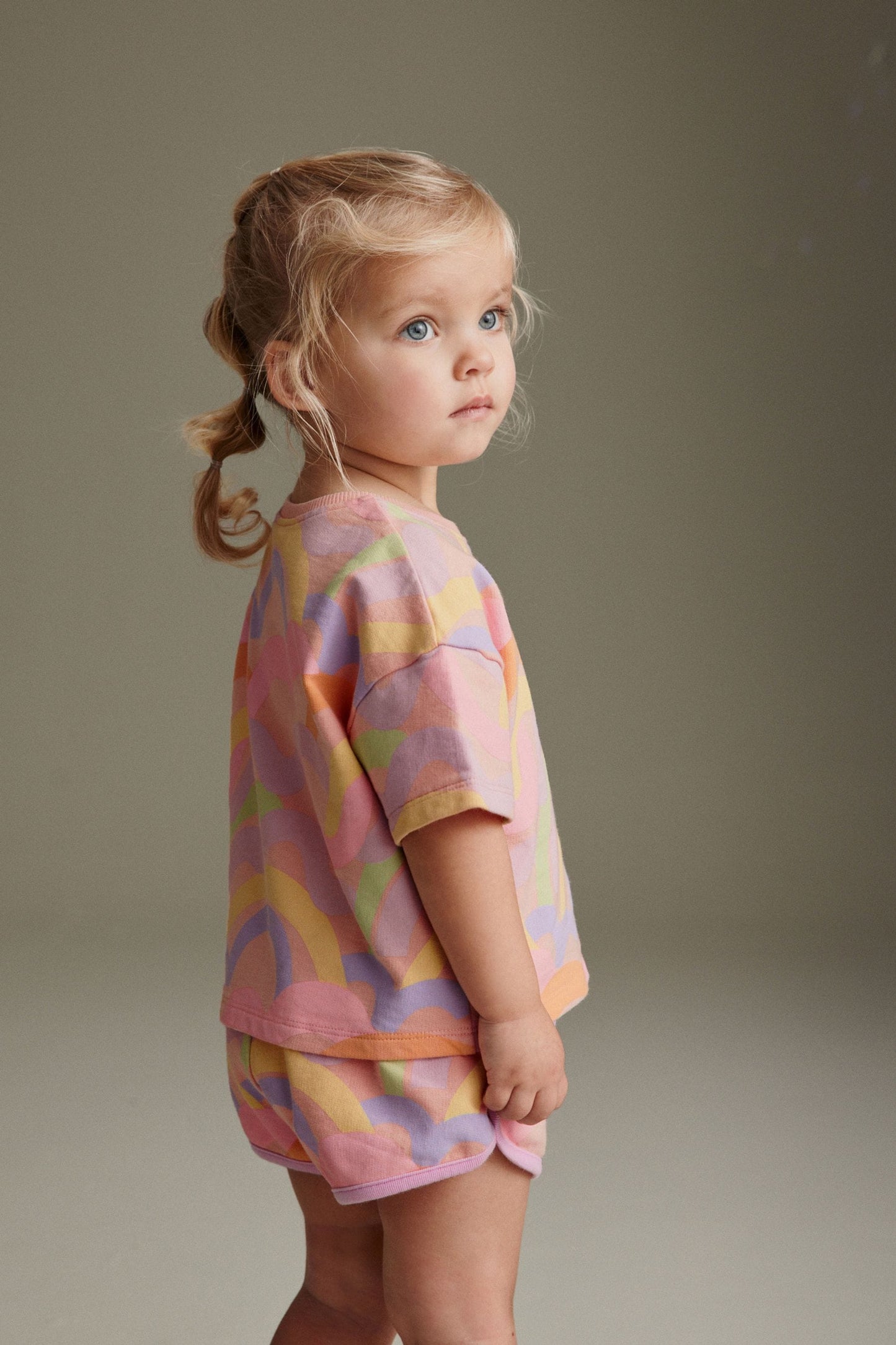 Baby Girl Short Sleeve T-Shirt and Shorts Set