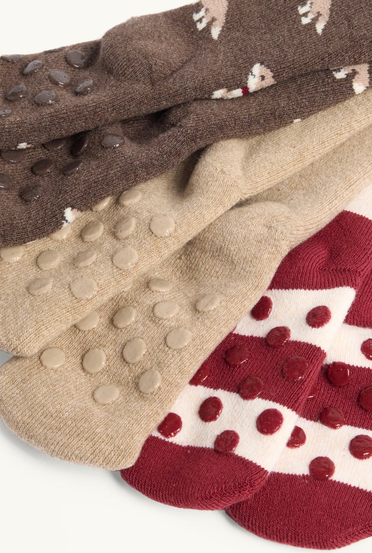 Fox - Baby - Pack of 3 Lined Anti-Slip Socks