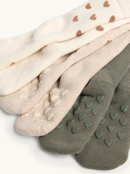 Hedgehog - Baby - Pack of 3 Lined Anti-Slip Socks