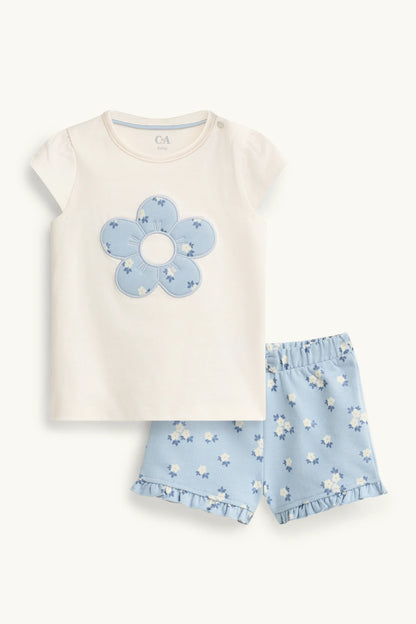 Floral - baby outfit - 2 piece