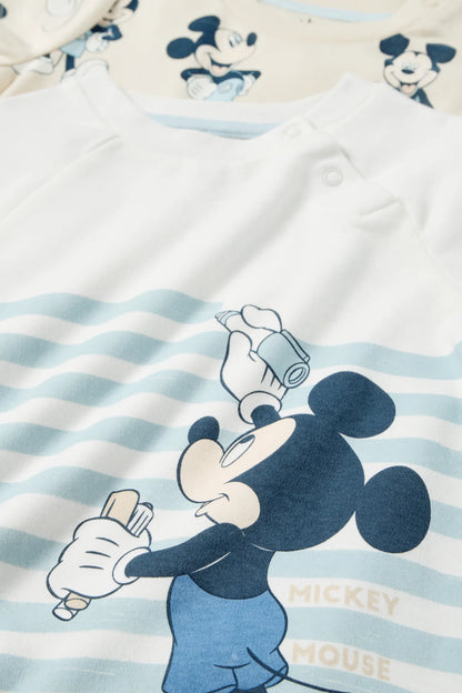 Multipack of 2 - Mickey Mouse baby jumpsuits