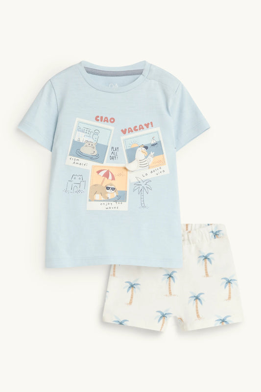 Animals and palms - baby outfit