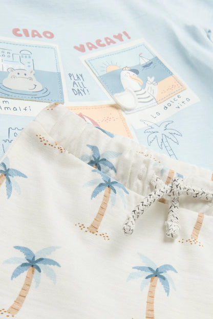 Animals and palms - baby outfit