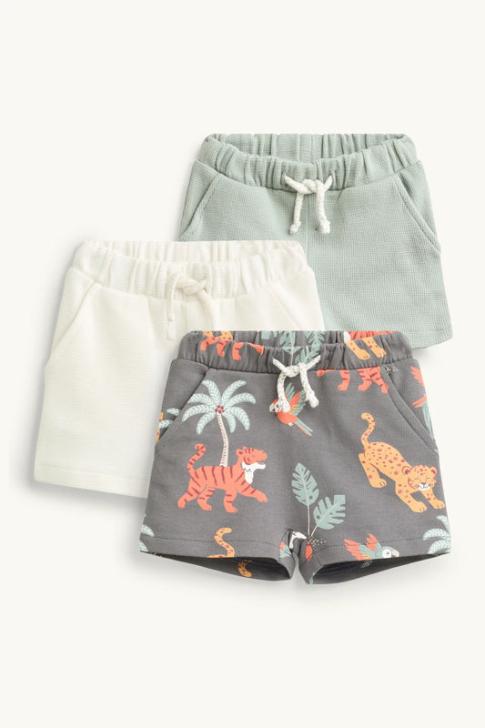 Multipack of 3 - jungle - baby shorts