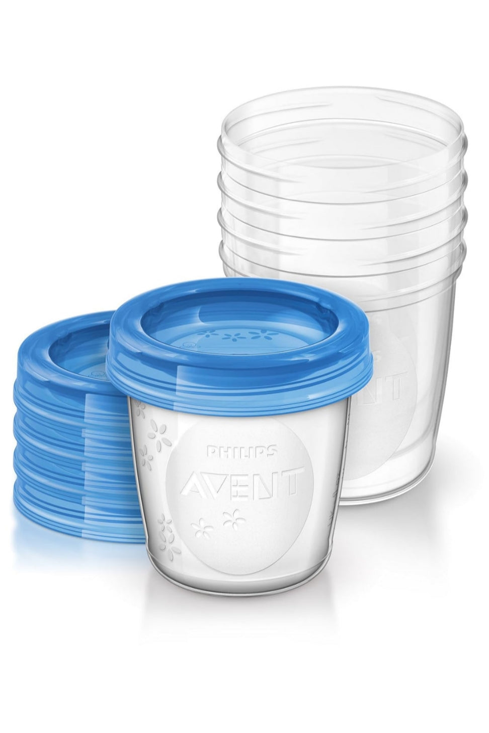 Philips AVENT reusable Breast Milk Storage Cups, 180ml , Pack of 5, BPA-Free & Leak Proof