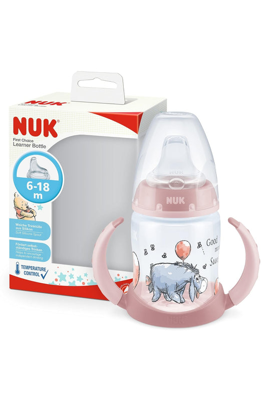 NUK First Choice+ Drinking Bottle - Pink Winnie the Pooh