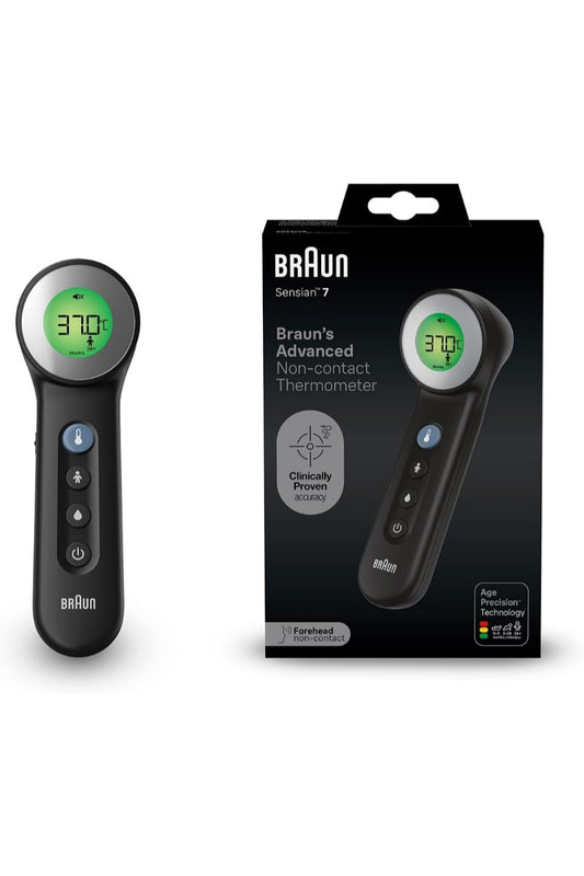 Braun Sensian 7 Forehead 3-in-1 Non-Contact Thermometer - Black