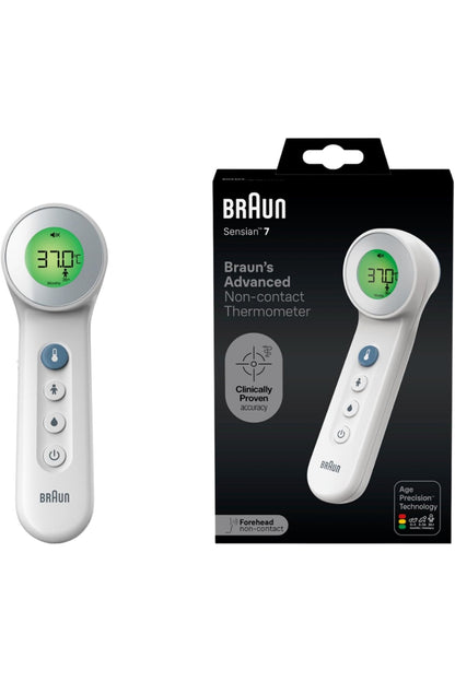 Braun Sensian 7 Forehead 3-in-1 Non-Contact Thermometer - White