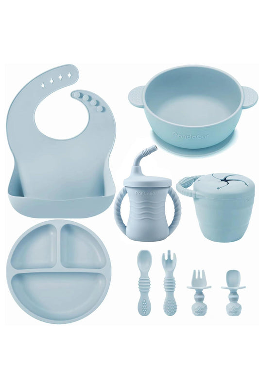 Baby 9 pieces Crockery Set - Baby Blue