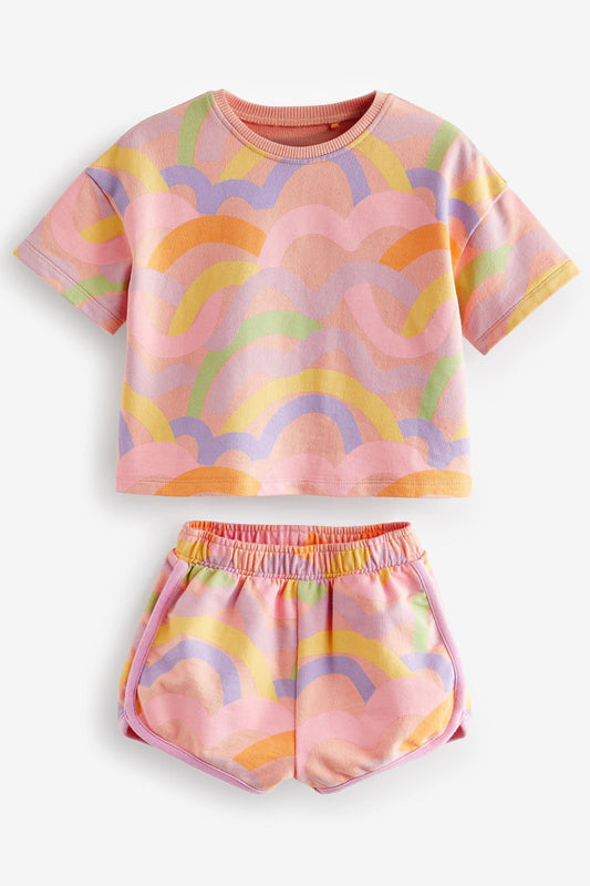 Baby Girl Short Sleeve T-Shirt and Shorts Set
