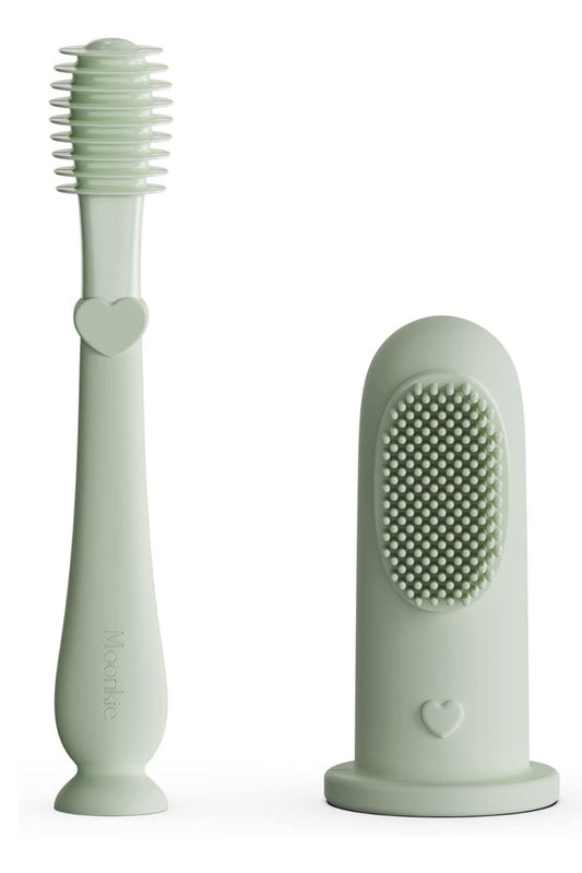 Baby Finger Toothbrush & Tongue Oral Cleaner Kit (Mint)