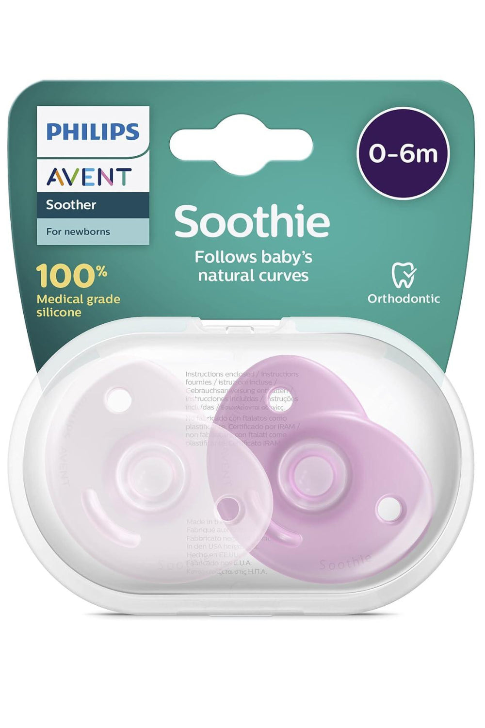 Philips AVENT Soothie - 0-6m, Pink/Light Pink