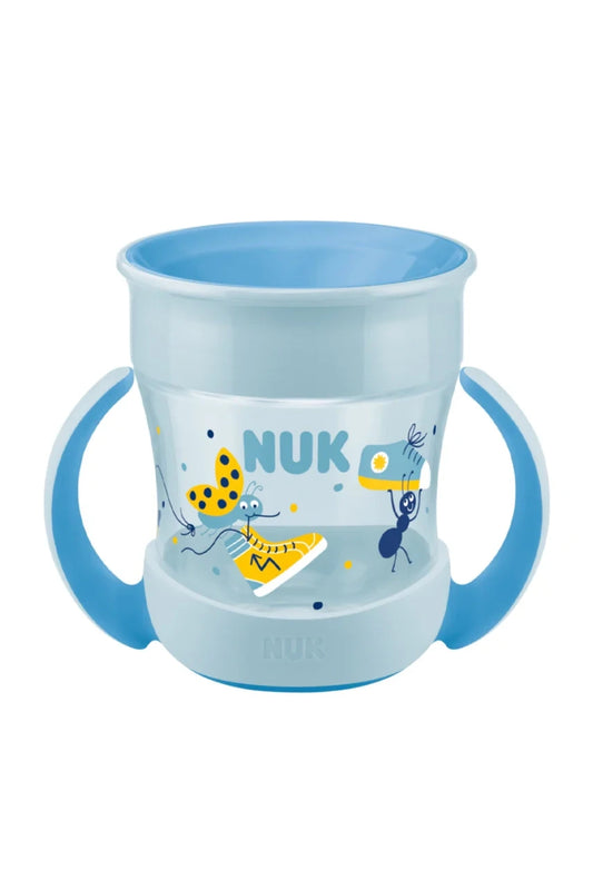 NUK Mini Magic Drinking Cup - 360° Drinking Rim - 160 ml - 6+ Months, Blue