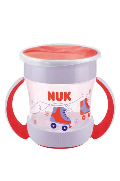 NUK Mini Magic Drinking Cup - 360° Drinking Rim - 160 ml - 6+ Months, Red