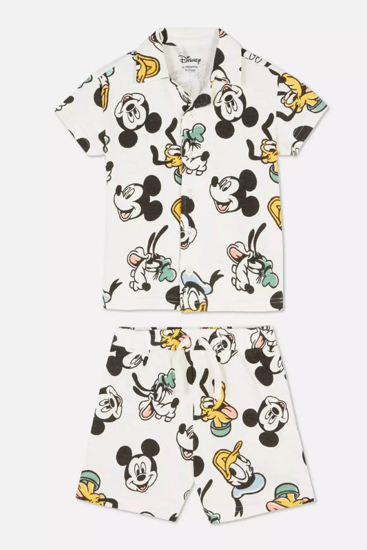 Mickey Mouse Polo Shirt and Shorts Set