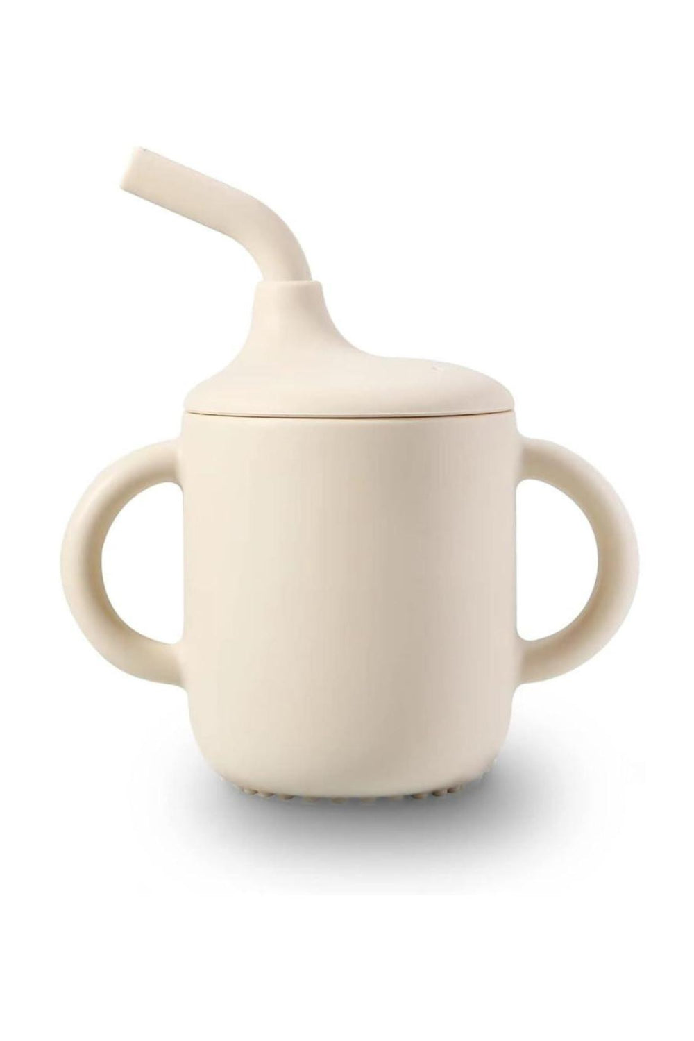 Silicon Drinking Cup With Straw, Handle & Lid