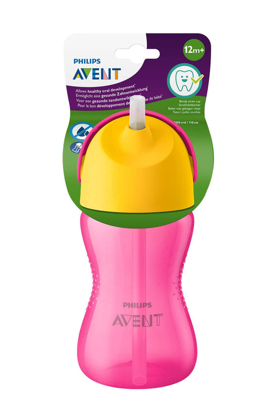 Philips Avent straw cup - 300 ml, 12 m +, Pink