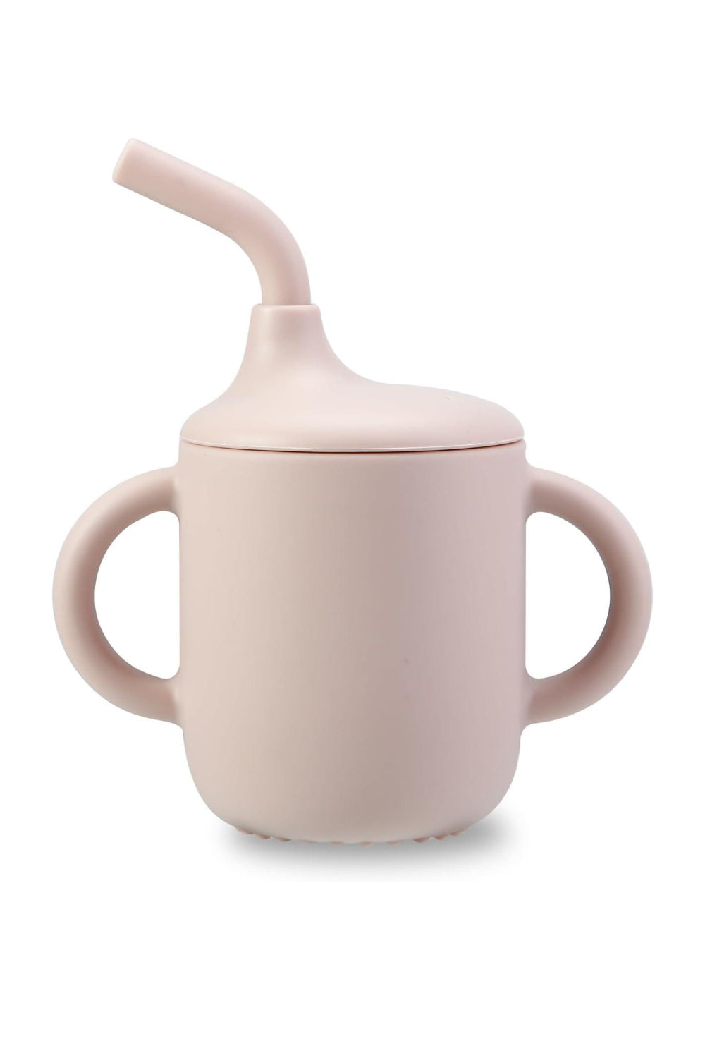 Silicon Drinking Cup With Straw, Handle & Lid