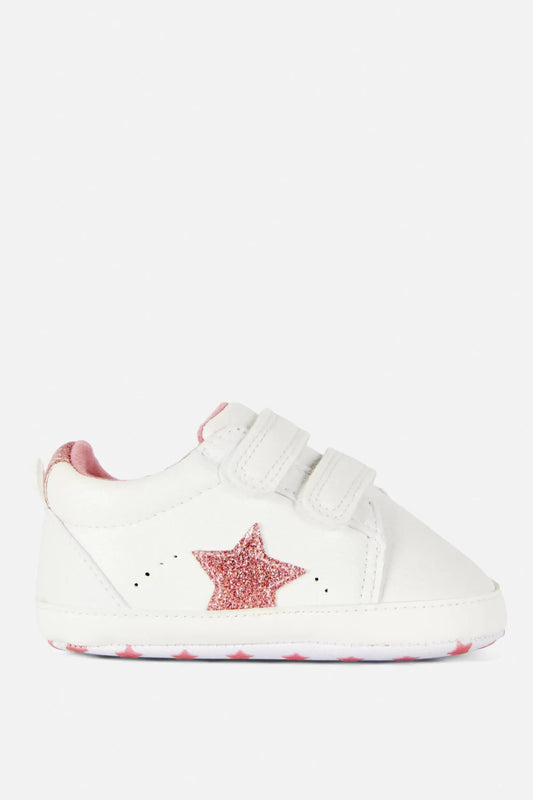 Baby girl soft sneakers - Glittery Stars