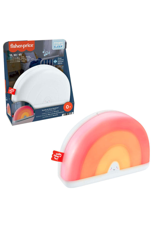 Fisher-Price Soothe & Glow Rainbow Sound Machine with Music and Lights