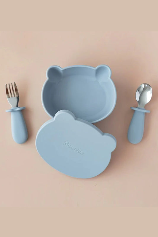 Baby Suction Bowl Set - Blue