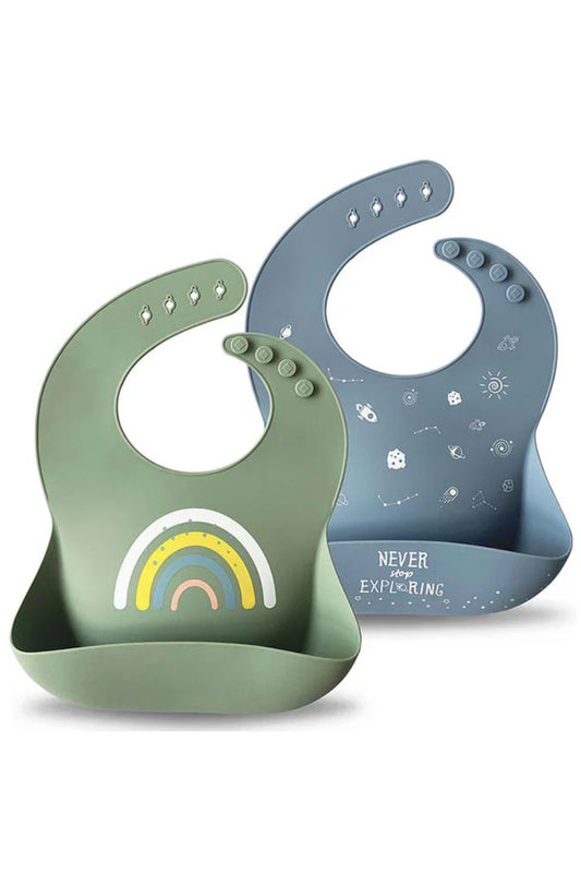 Silicone Baby Bibs, BPA Free for Babies and Toddlers