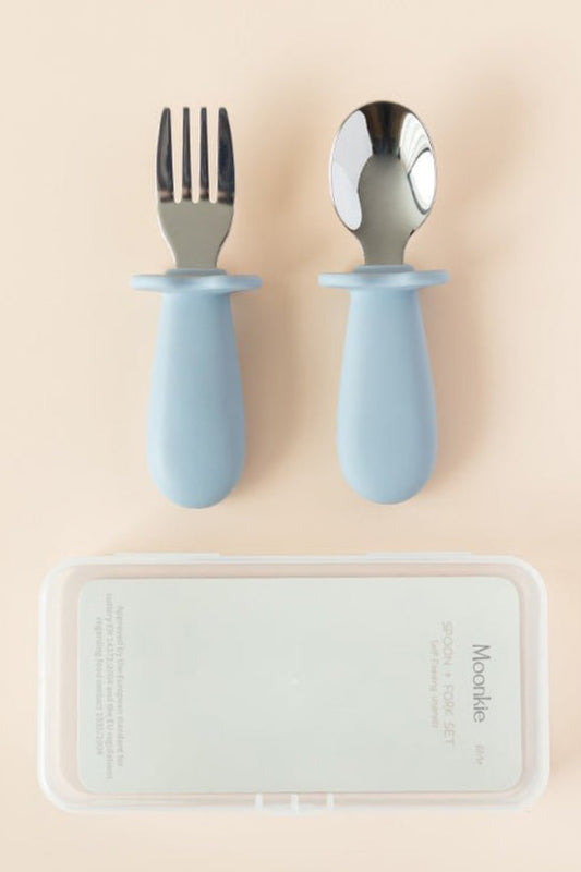 Baby poon & Fork Set - Blue
