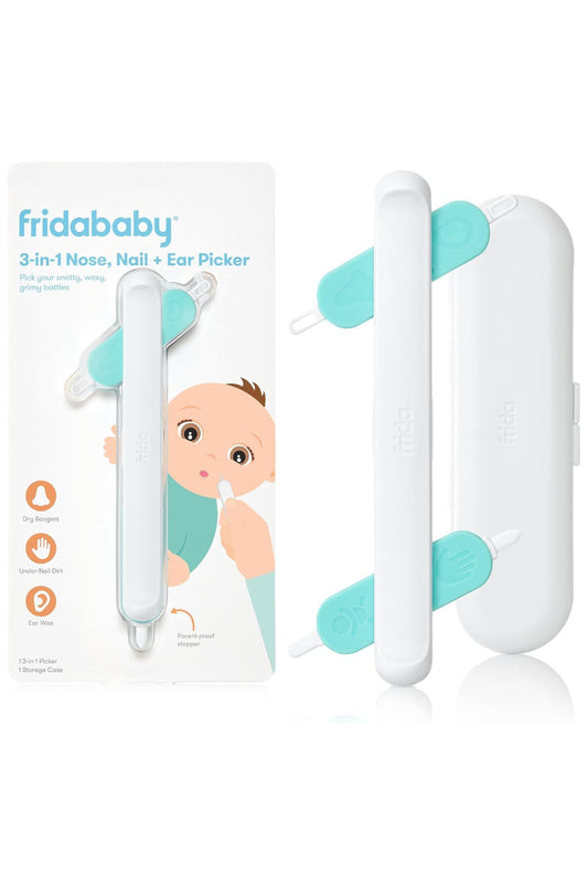 Frida Baby 3-in-1 Nose, Nail & Ear Picker – Safe and Hygienic Tool for Babies & Toddlers