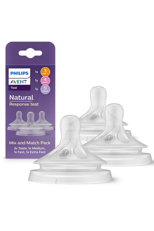 Philips Avent Natural Response max & Match teats - pack of 3 - flow 3,4 & 5