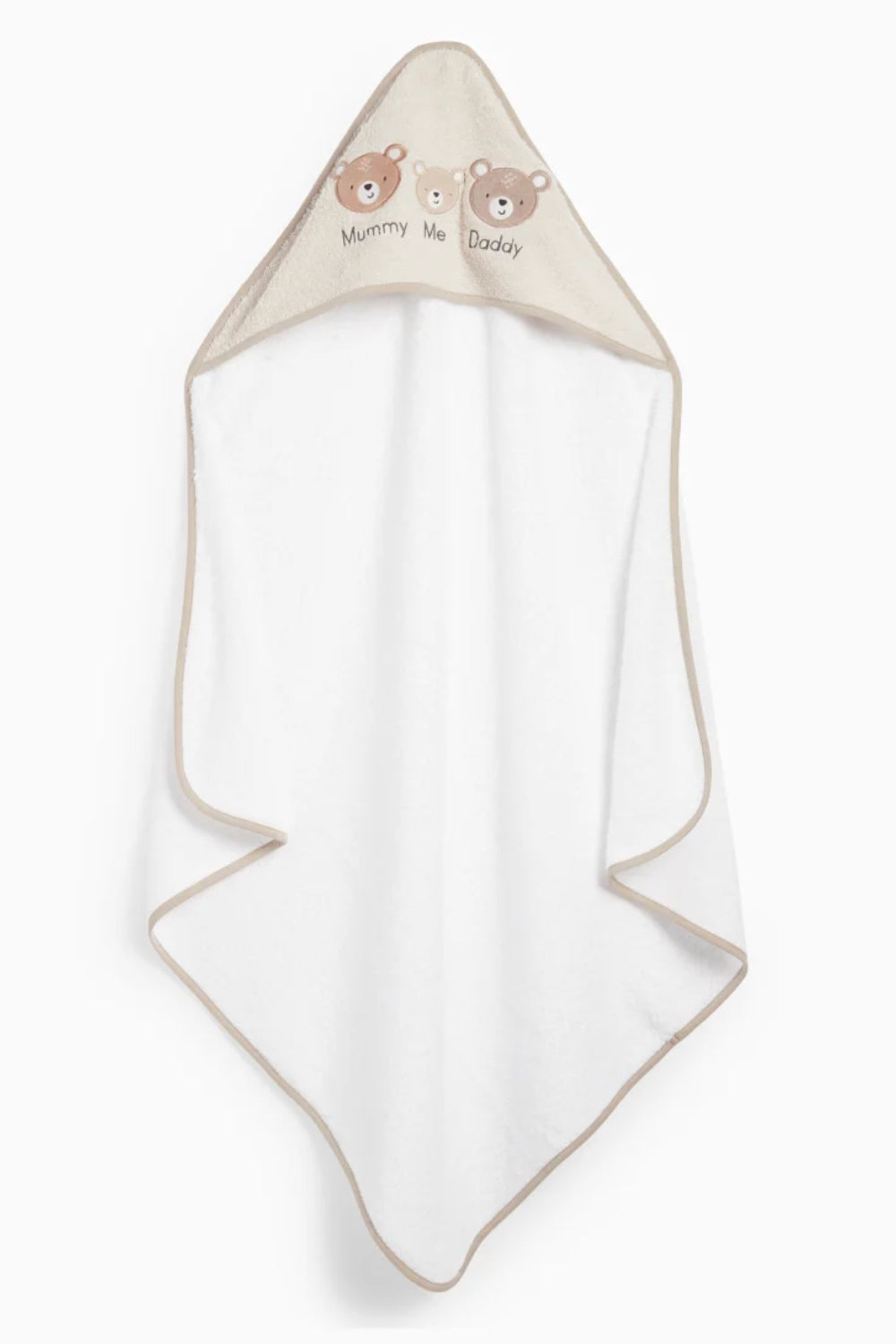 Mummy, Me, Daddy Bear - Hooded Towel