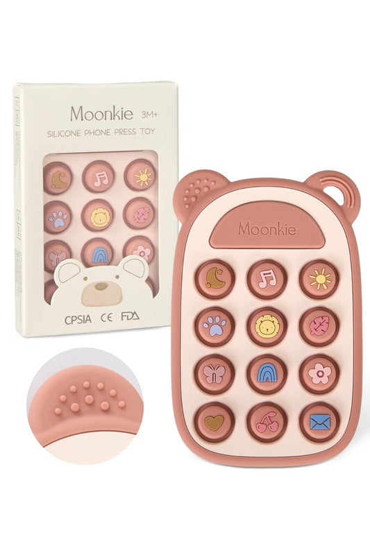 Silicone Phone Press Toy - Blush