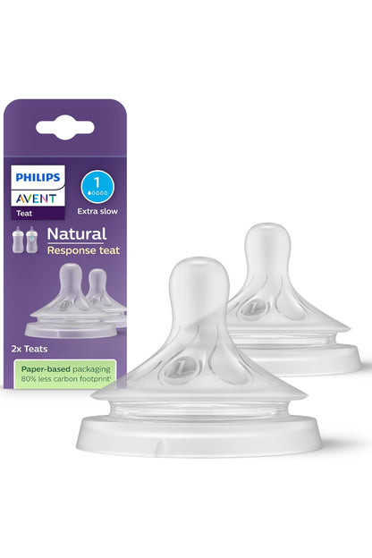 Philips Avent Natural Response teats - pack of 2 - flow 1