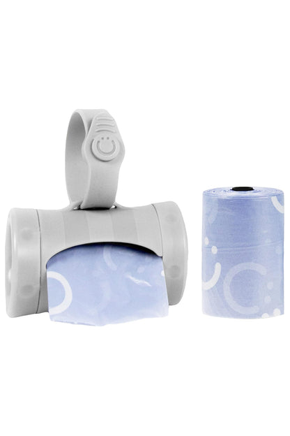 Ubi Retractable On the Go Diaper Bag Dispenser, Lavender Scented, Grey