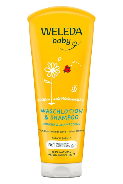 Weleda Baby Calendula Shampoo and Body Wash - 200 ml